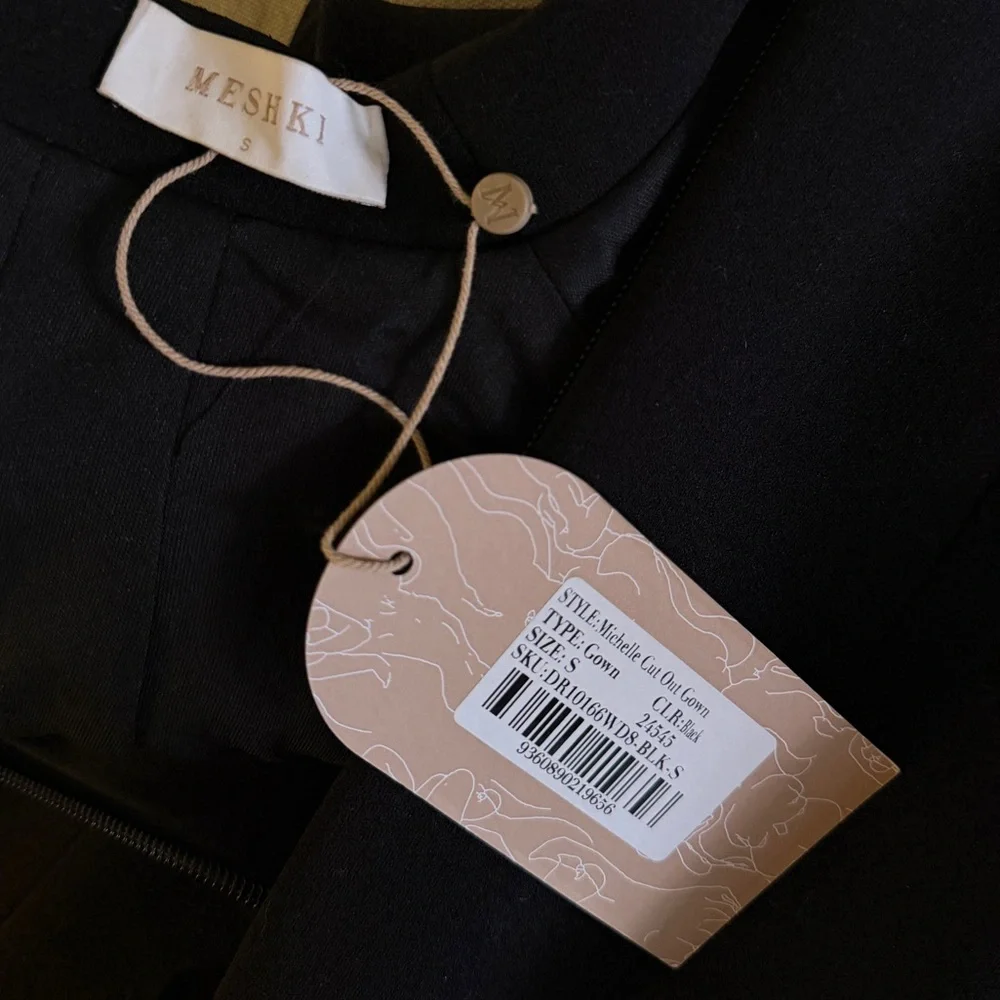 Meshki Michelle Cut Out Maxi Dress - Black - NWT - Picture 10 of 10